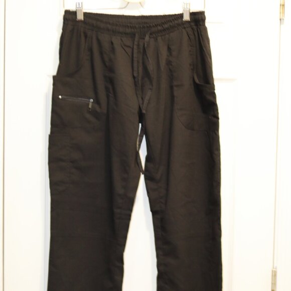 Womens Beverly Hills Uniform Scrubs Bottom Black L - Picture 1 of 3
